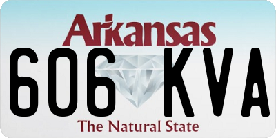 AR license plate 606KVA