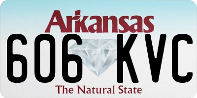 AR license plate 606KVC