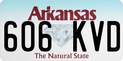 AR license plate 606KVD