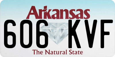 AR license plate 606KVF
