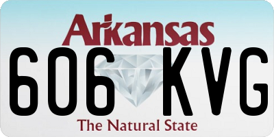 AR license plate 606KVG