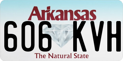 AR license plate 606KVH