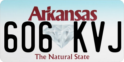 AR license plate 606KVJ