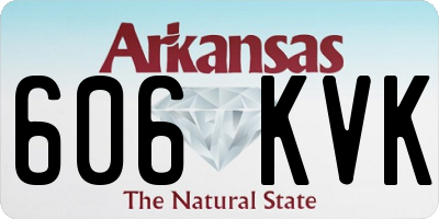 AR license plate 606KVK