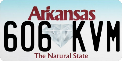 AR license plate 606KVM