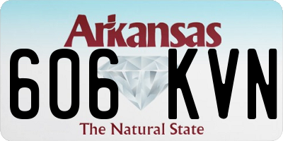 AR license plate 606KVN