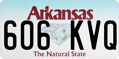 AR license plate 606KVQ