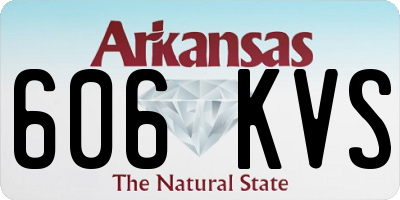 AR license plate 606KVS