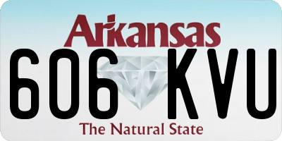 AR license plate 606KVU