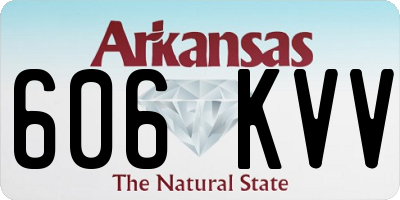 AR license plate 606KVV