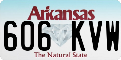 AR license plate 606KVW