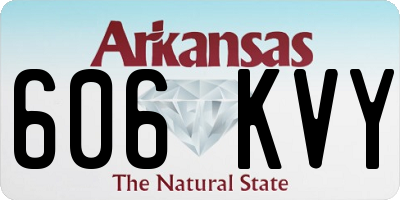 AR license plate 606KVY