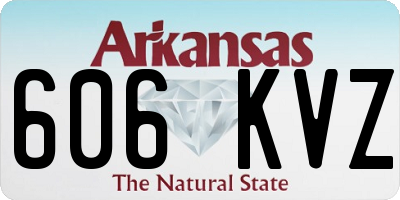 AR license plate 606KVZ