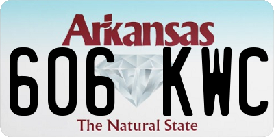 AR license plate 606KWC