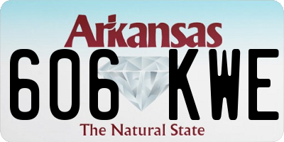 AR license plate 606KWE