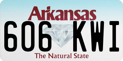 AR license plate 606KWI
