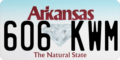 AR license plate 606KWM