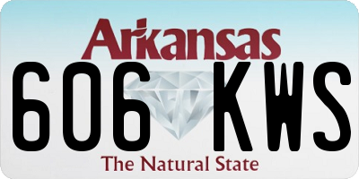 AR license plate 606KWS