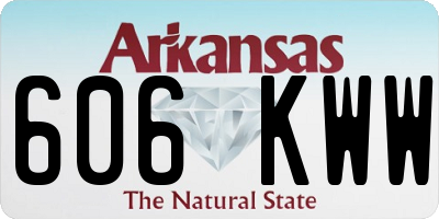 AR license plate 606KWW