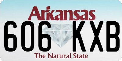 AR license plate 606KXB