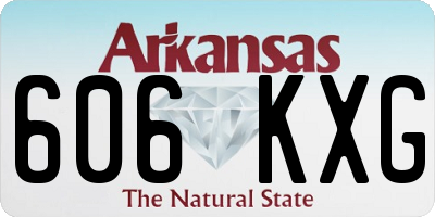 AR license plate 606KXG