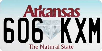AR license plate 606KXM