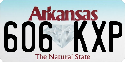 AR license plate 606KXP