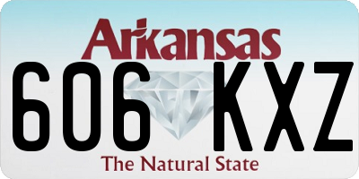 AR license plate 606KXZ