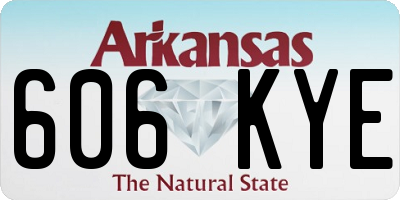 AR license plate 606KYE