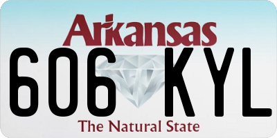 AR license plate 606KYL
