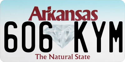 AR license plate 606KYM