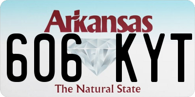 AR license plate 606KYT