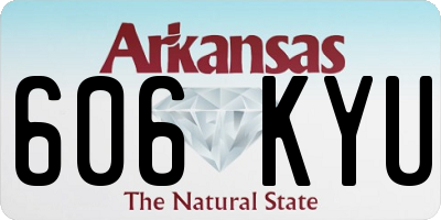 AR license plate 606KYU