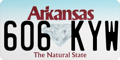 AR license plate 606KYW