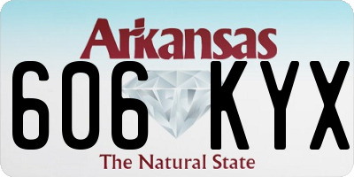 AR license plate 606KYX