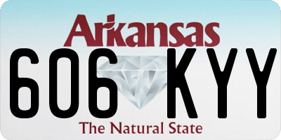 AR license plate 606KYY