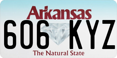 AR license plate 606KYZ