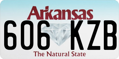AR license plate 606KZB