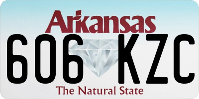 AR license plate 606KZC