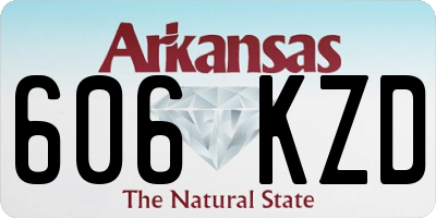 AR license plate 606KZD