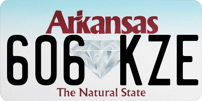AR license plate 606KZE