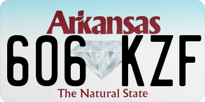 AR license plate 606KZF