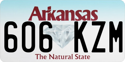 AR license plate 606KZM
