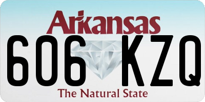 AR license plate 606KZQ