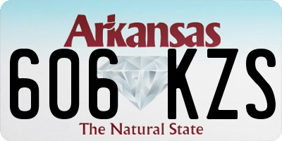 AR license plate 606KZS