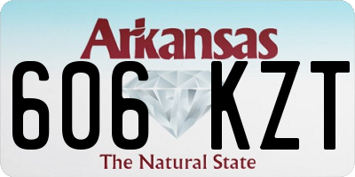 AR license plate 606KZT