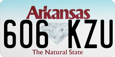 AR license plate 606KZU