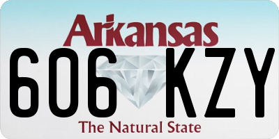 AR license plate 606KZY
