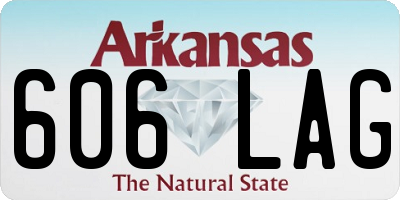 AR license plate 606LAG