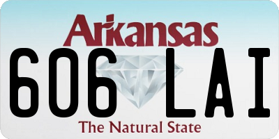AR license plate 606LAI